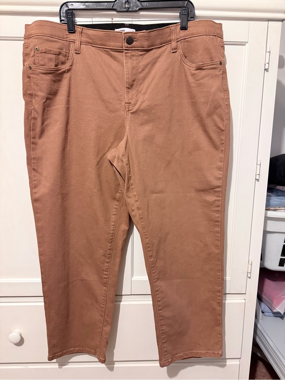 Rust Brown Cropped Women's Jeans